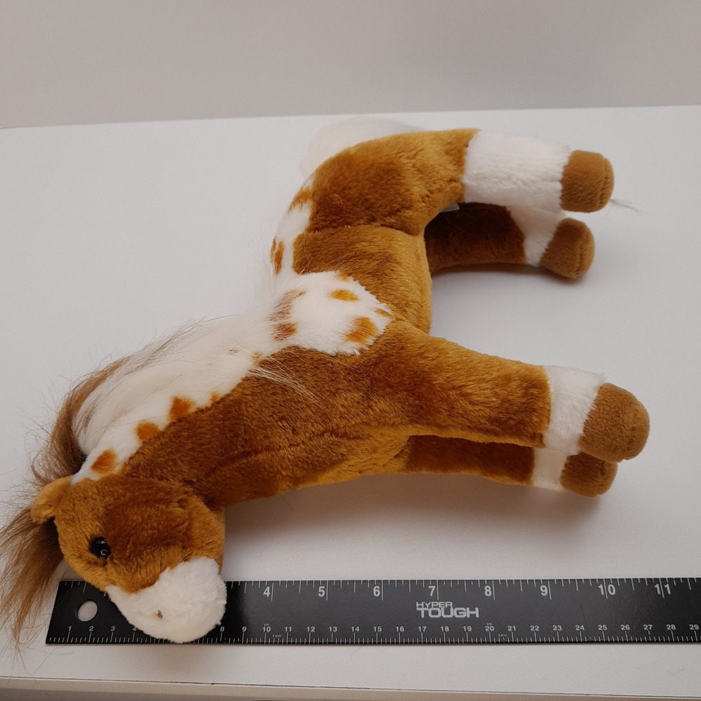 Douglas Pinto Pony Plush Standing Horse Toy Tan White Spotted 10" Stuffed Animal - Picture 7 of 7
